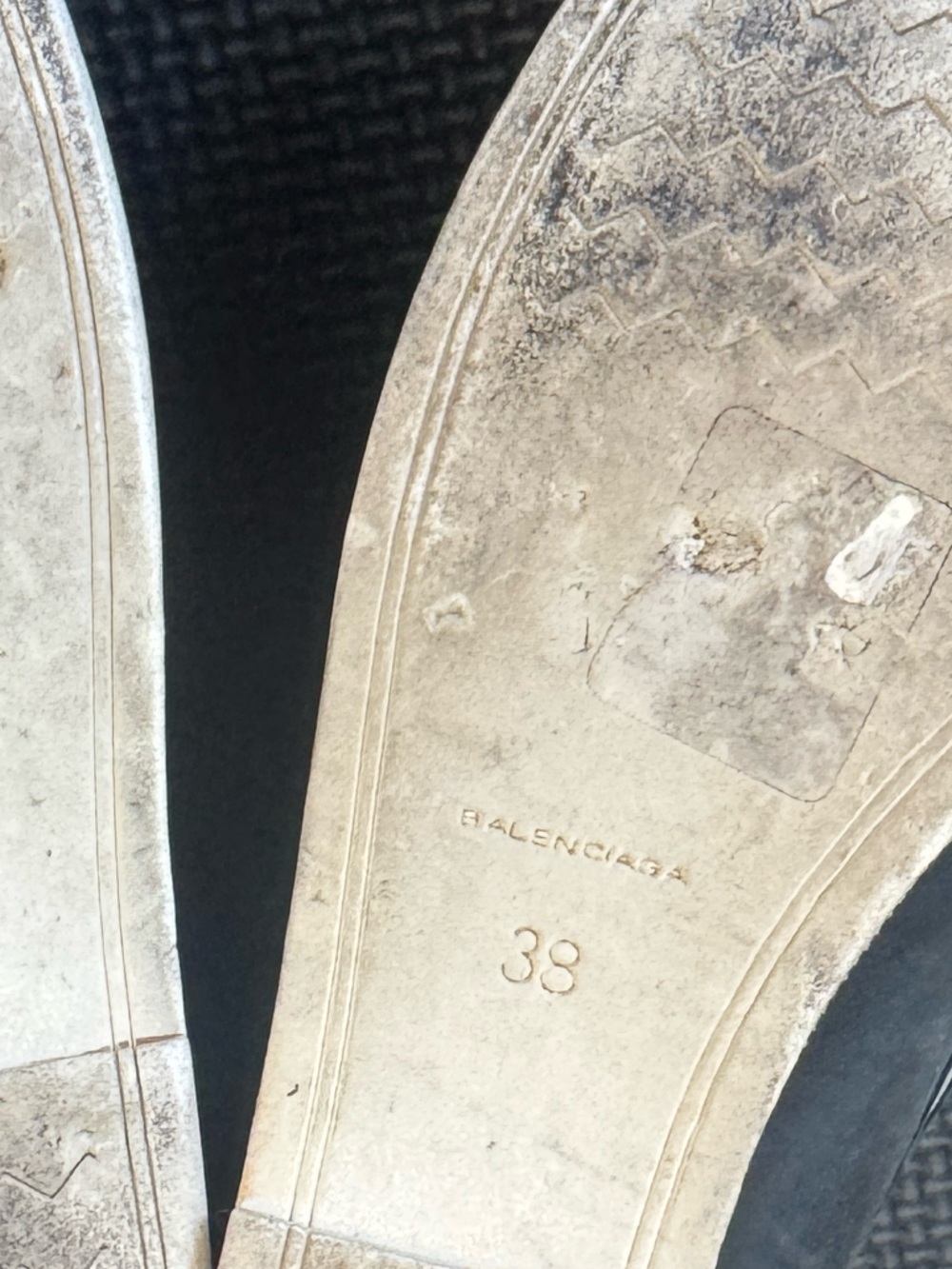 Balenciaga  blue/ white wedge boat shoes Sz. 38 - Picture 10 of 12